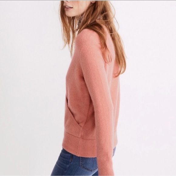 Madewell Wrap Front Pullover Sweater in Coziest Yarn size XS - Picture 2 of 8